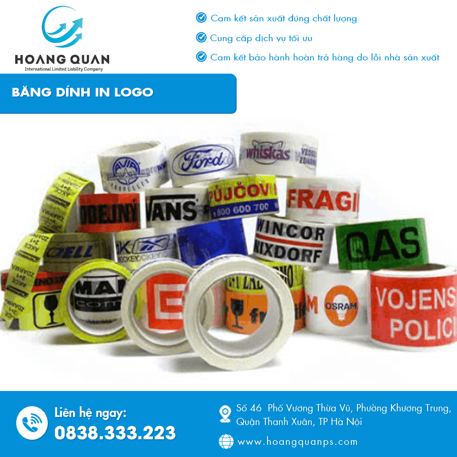 Hình ảnh băng dính in logo nhiều màu, phù hợp đóng gói chuyên nghiệp tại Hà Nội. Hình ảnh băng dính in logo nhiều màu, phù hợp đóng gói chuyên nghiệp tại Hà Nội.