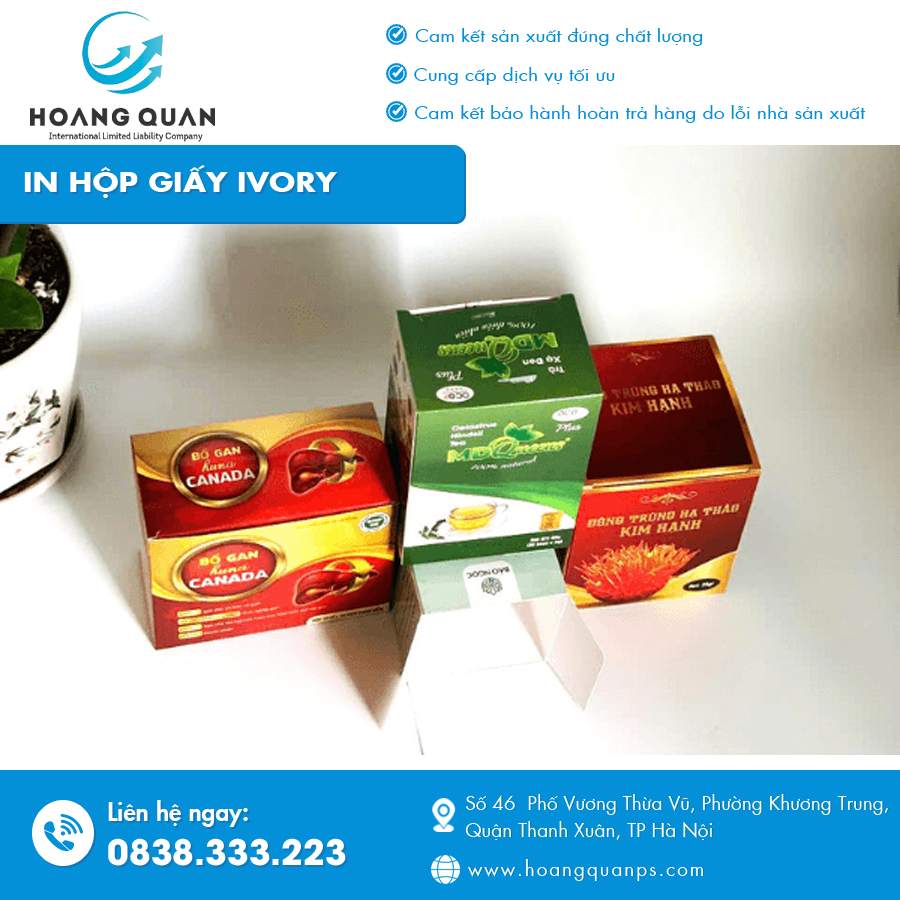 Hộp giấy Ivory cán mờ sang trọng, in tại xưởng Hà Nội theo mẫu yêu cầu. Hộp giấy Ivory cán mờ sang trọng, in tại xưởng Hà Nội theo mẫu yêu cầu.