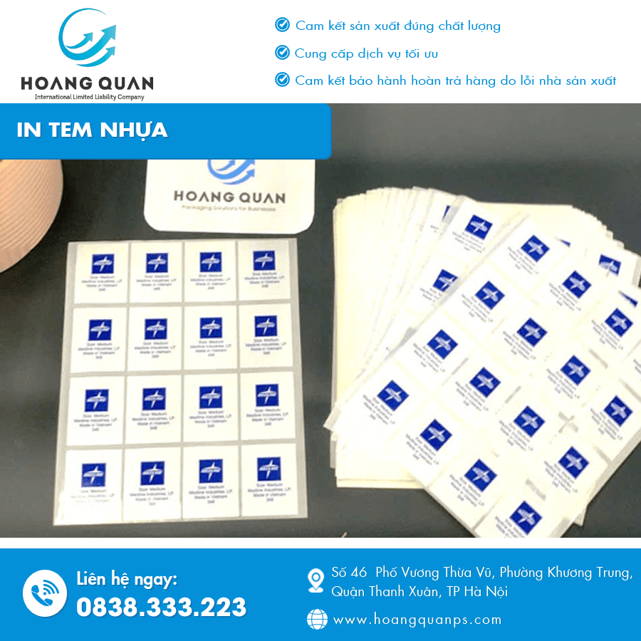 Tem nhựa in tại Hà Nội với độ bền cao, chống nước và trầy xước. Tem nhựa in tại Hà Nội với độ bền cao, chống nước và trầy xước.