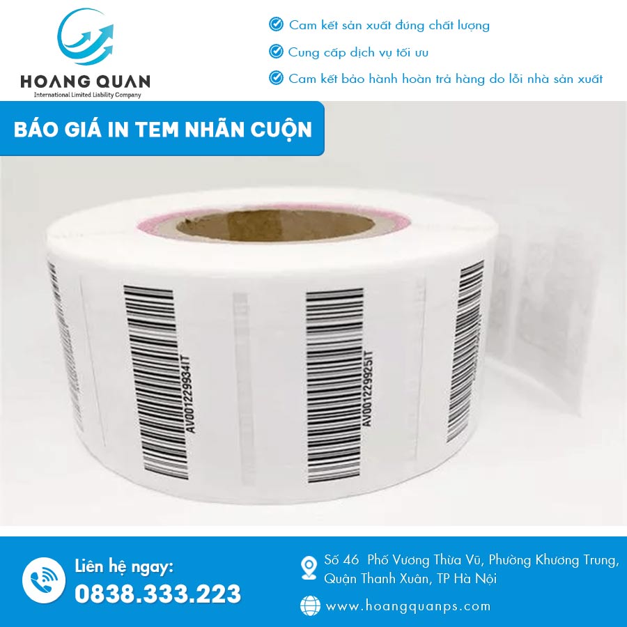 Báo giá in tem nhãn cuộn
