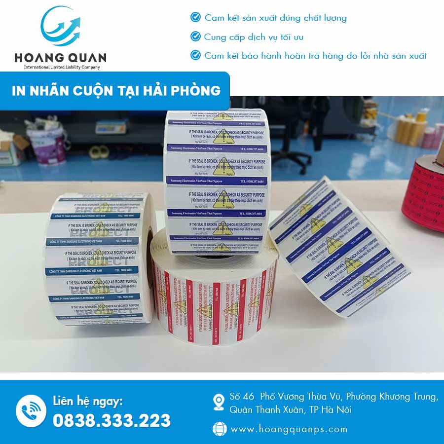 In nhãn cuộn tại Hải Phòng