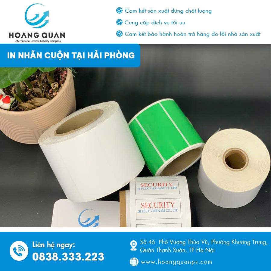 In nhãn cuộn tại Hải Phòng