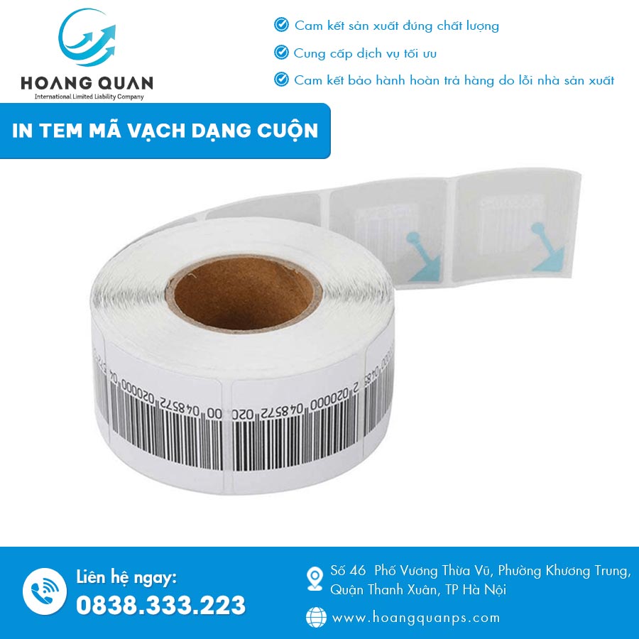in tem mã vạch dạng cuộn