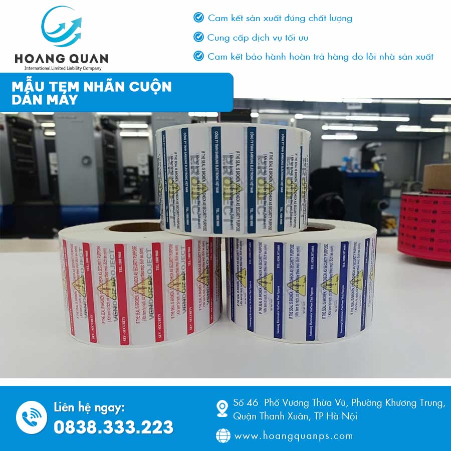 Mẫu tem nhãn cuộn dán máy